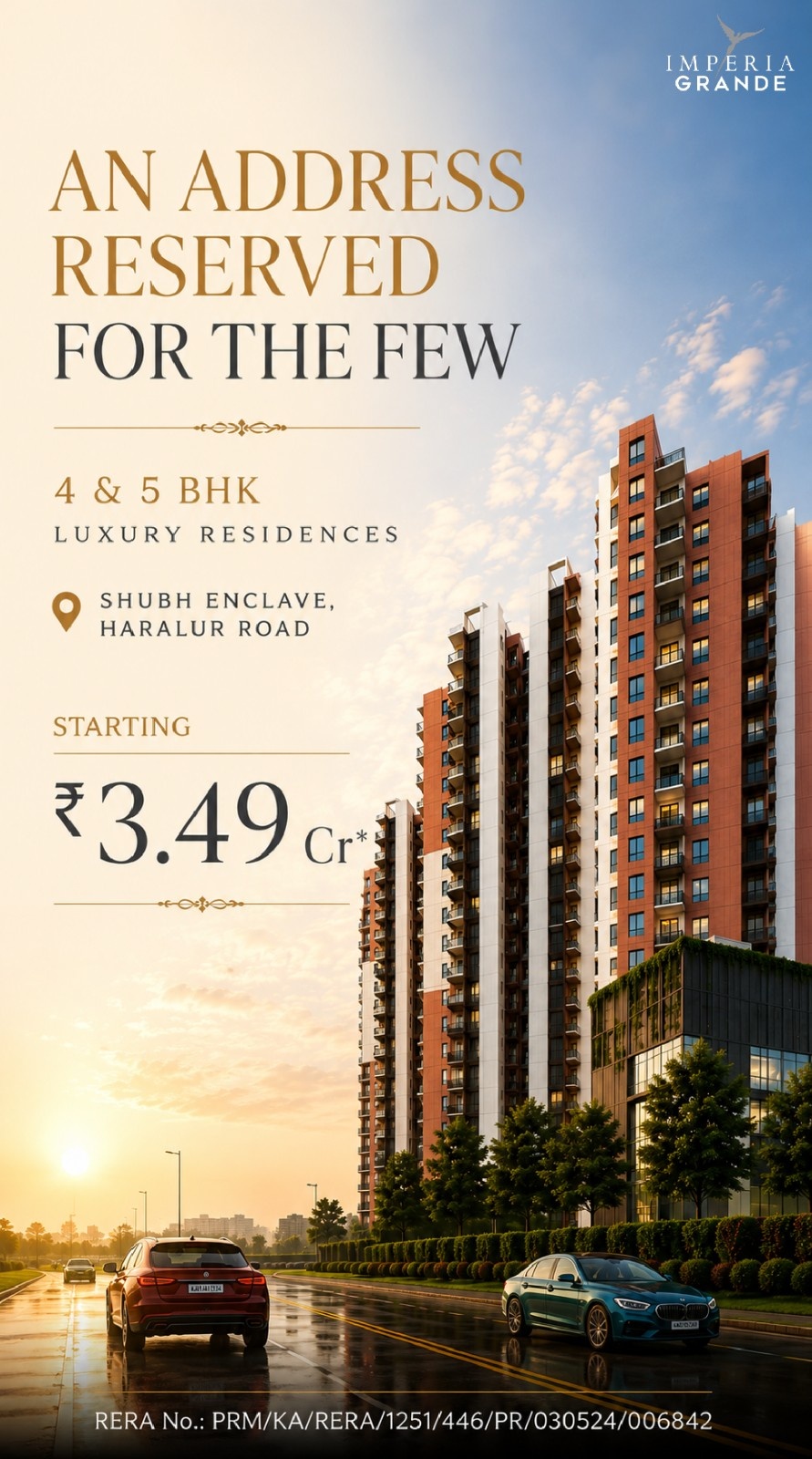 Imperia Grande mobile entrance banner
